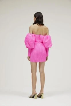 The Skye Dress In Acid Pink 9 The Skye Dress In Acid Pink -Solace Dress Shop solace london os27050 skye acid pink back 2