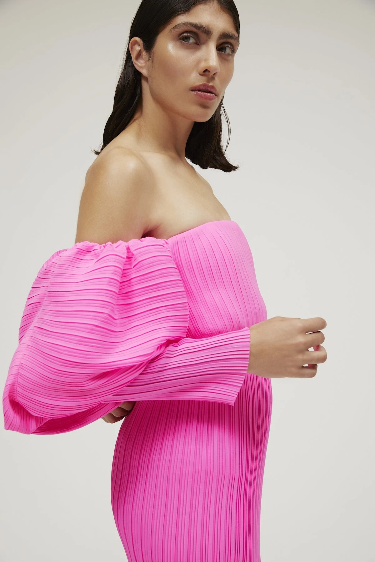 The Skye Dress In Acid Pink 4 The Skye Dress In Acid Pink - Image 2