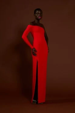 The Palmer Dress In Red -Solace Dress Shop solace london os29005 palmer red side 2 1