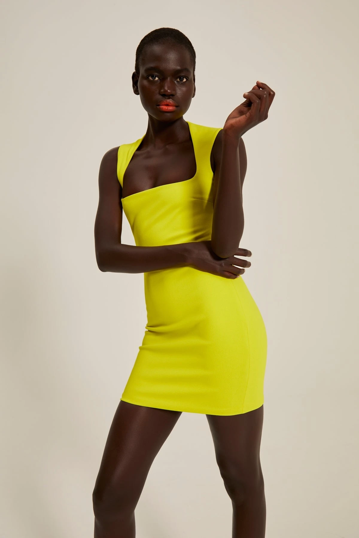 The CoraMini Dress In Sulphur 3 The CoraMini Dress In Sulphur