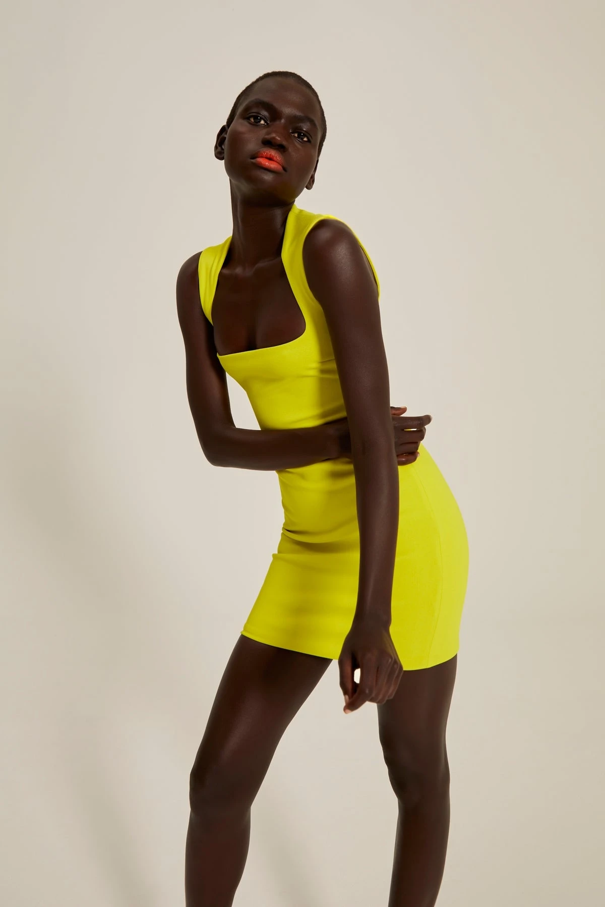 The CoraMini Dress In Sulphur 4 The CoraMini Dress In Sulphur - Image 2