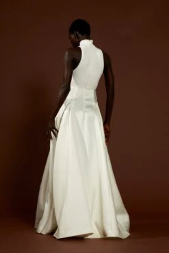 The Daya Dress In Cream 18 The Daya Dress In Cream -Solace Dress Shop solace london os29015 daya white back 3 1