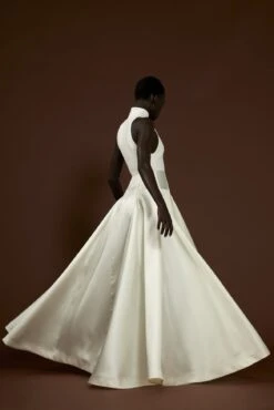 The Daya Dress In Cream 19 The Daya Dress In Cream -Solace Dress Shop solace london os29015 daya white back detail 3 2