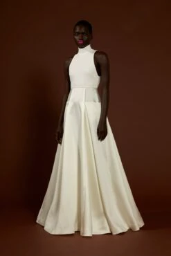 The Daya Dress In Cream 17 The Daya Dress In Cream -Solace Dress Shop solace london os29015 daya white side 1 1