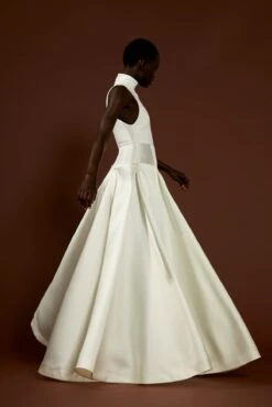 The Daya Dress In Cream 13 The Daya Dress In Cream -Solace Dress Shop solace london os29015 daya white side 4 1